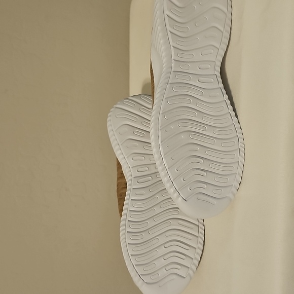 Tan Knit Sneakers with White Soles - Picture 4 of 4